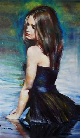 LEDOVÁ TŮŇ. Olej na plátně 120x70 cm.