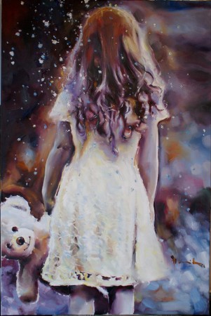 ZTRACENÉ LÉTO. Olej na plátně 120x80 cm.