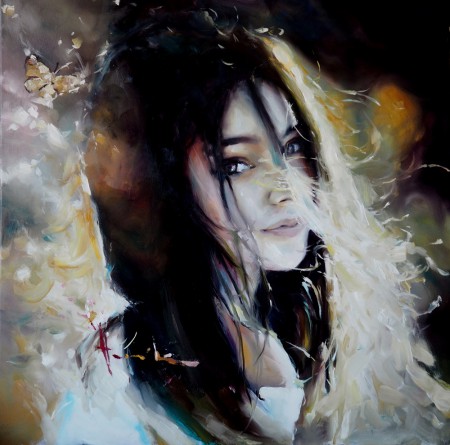 LETNÍ SVĚTLO, SUMMER LIGHT - Olej  na plátně  80x80 cm.