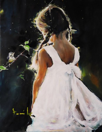 SETKÁNÍ. Olej na plátně 90x70 cm.